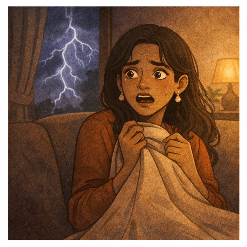 Bhayānaka (Fear / Anxiety) — move away