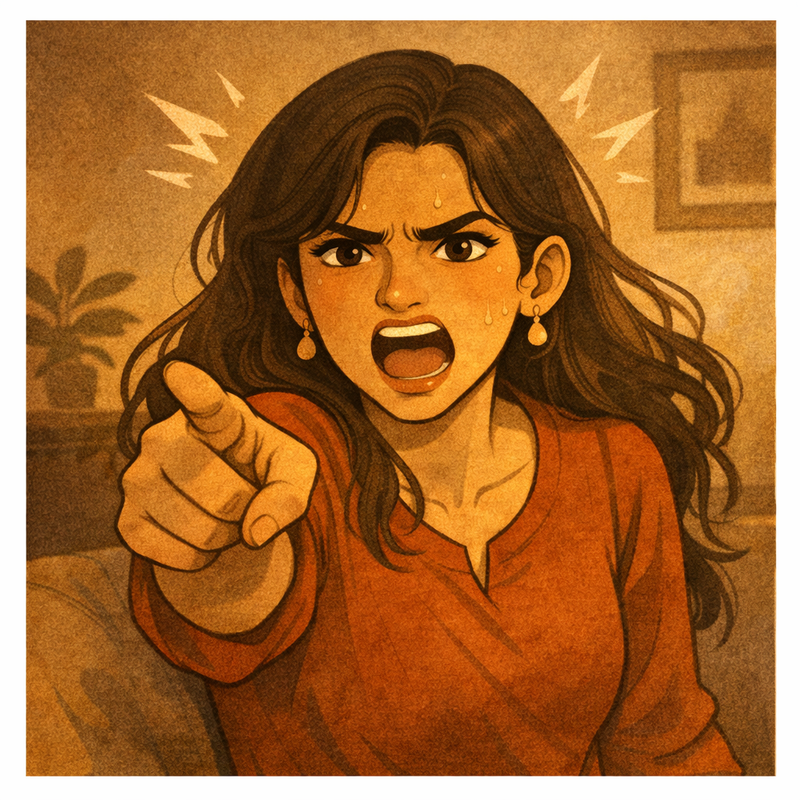 Raudra (Anger / Fire) — move away